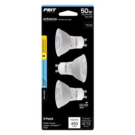 FEIT ELECTRIC - Feit Enhance MR16 GU10 LED Bulb Daylight 50 Watt Equivalence 3 pk