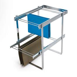 Rev-A-Shelf - (2) 14.5" Tier Base Cabinet File Drawer Organizer System, RAS-FD-KIT - Silver