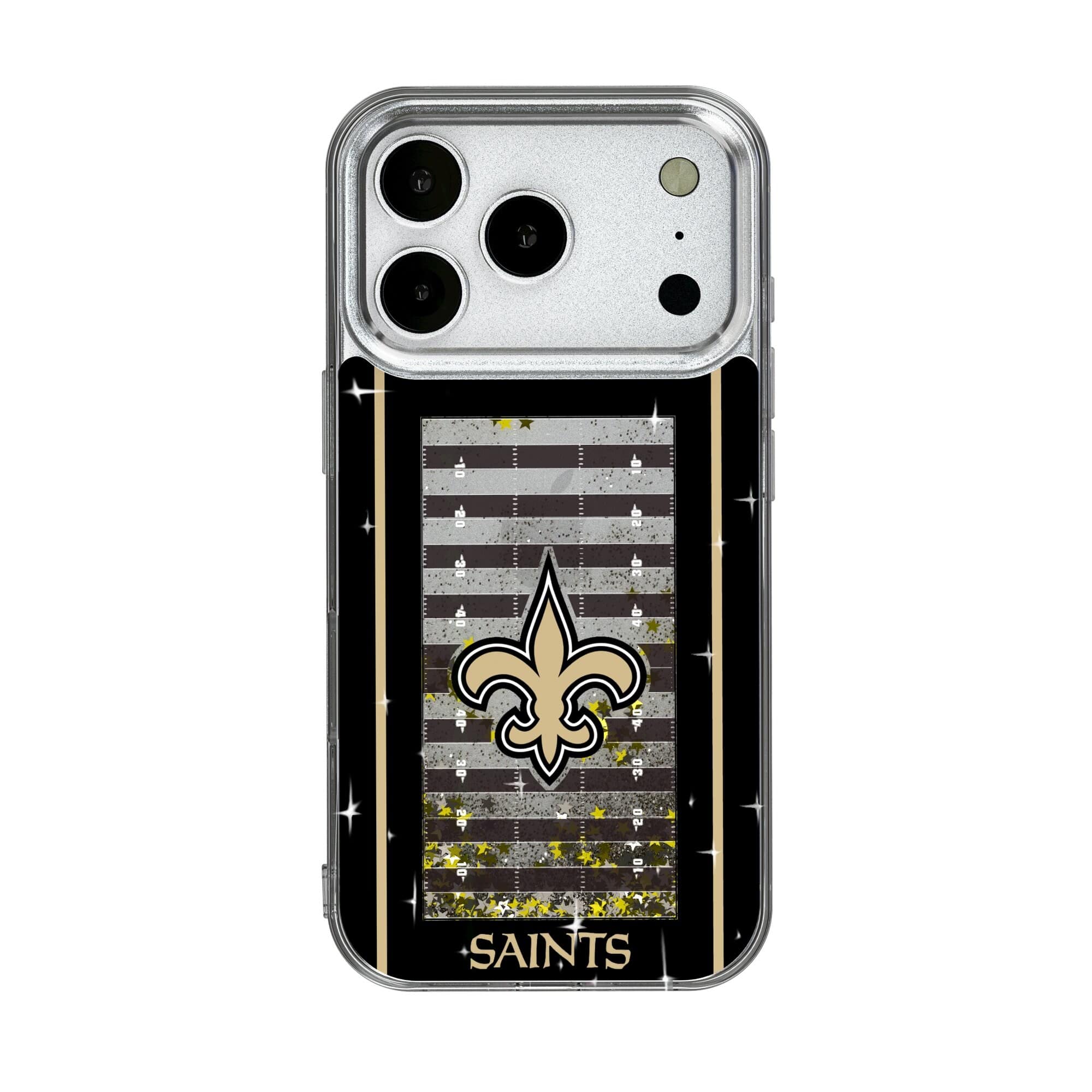 Keyscaper - NFL - New Orleans Saints iPhone Field Design Glitter Case - 17 Pro - Multicolor price history on PriceWatchPro