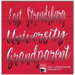 Jardine - East Stroudsburg Warriors 10'' x 10'' Grandparent Plaque - Red