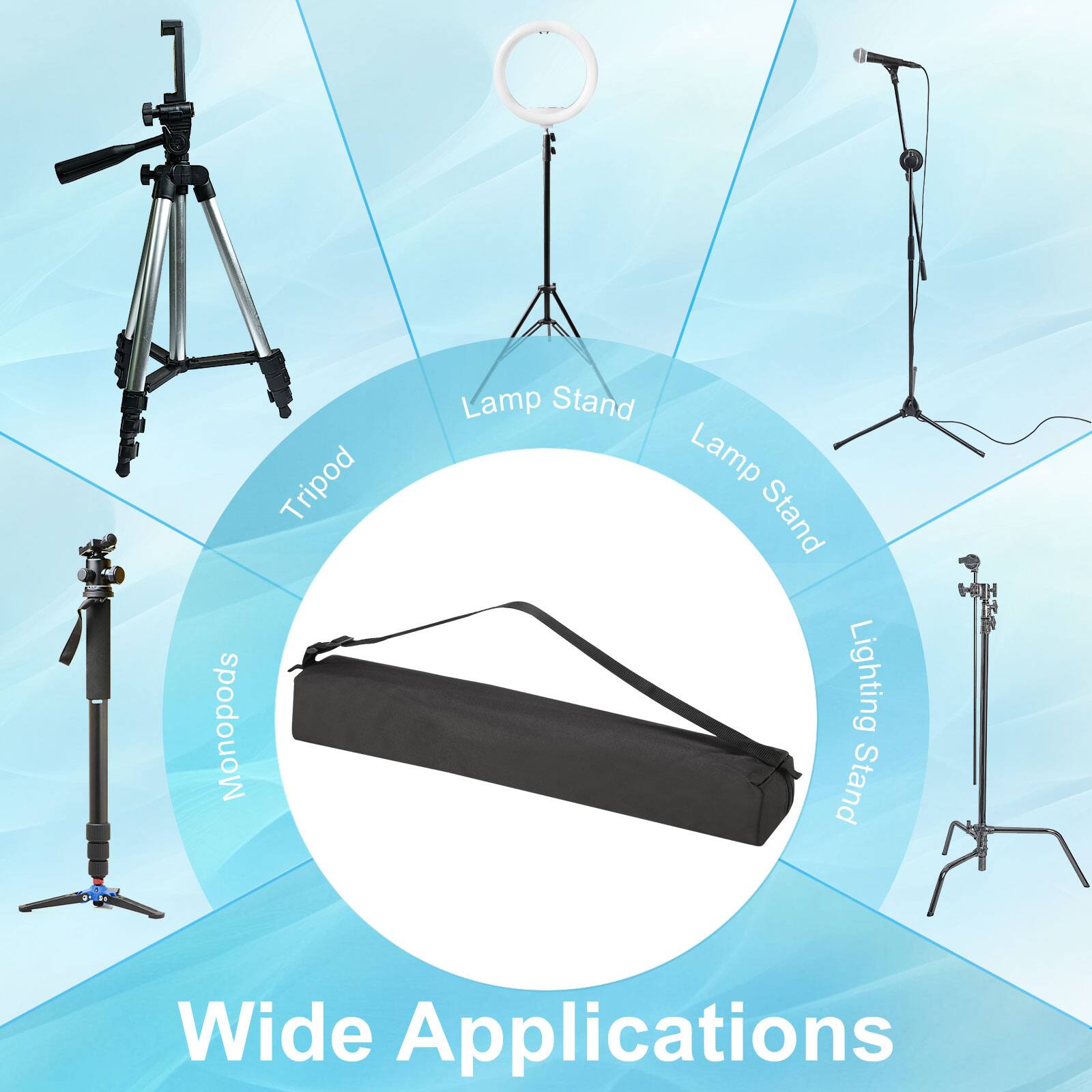 Tripod, Monopods, Lamp Stand, Lighting Stand, Wide Applications