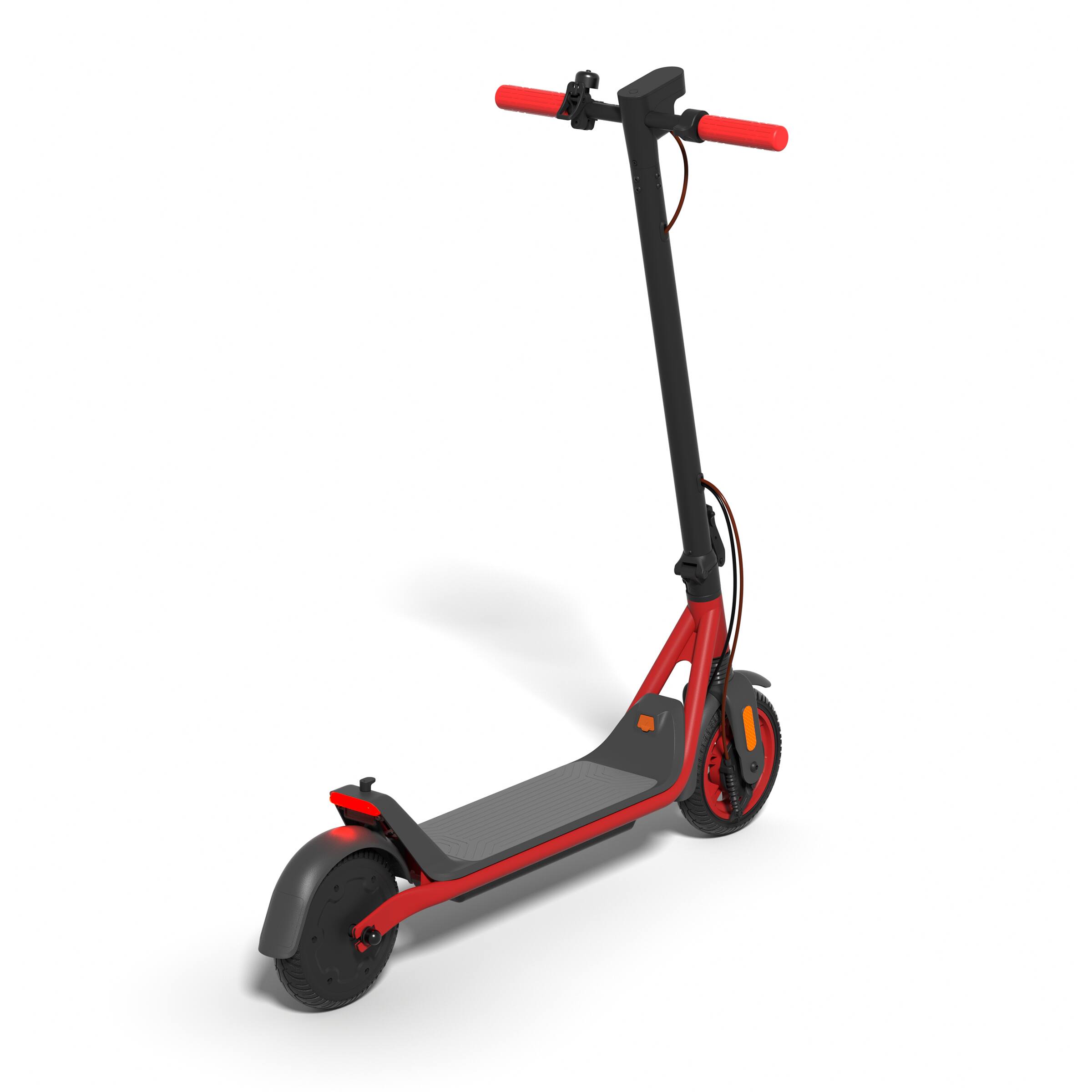 Angle. Aotos - A1A Electric Scooter for Adults - 12.5 Max Miles Range - 15.5 MPH Max Speed - Smart APP Control - Red.