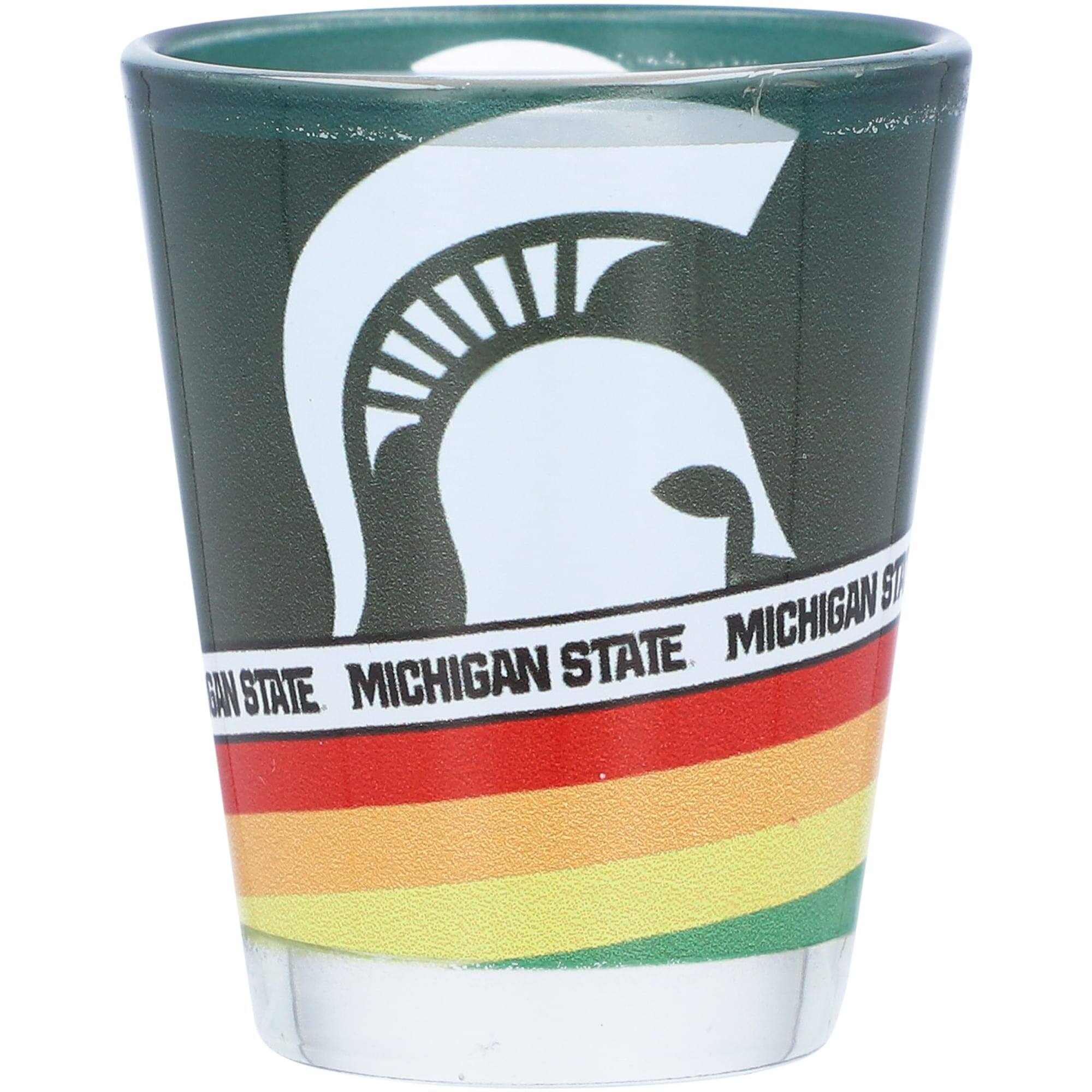 Indigo Falls - Michigan State Spartans 2oz. Pride Collector Shot Glass - Multicolor