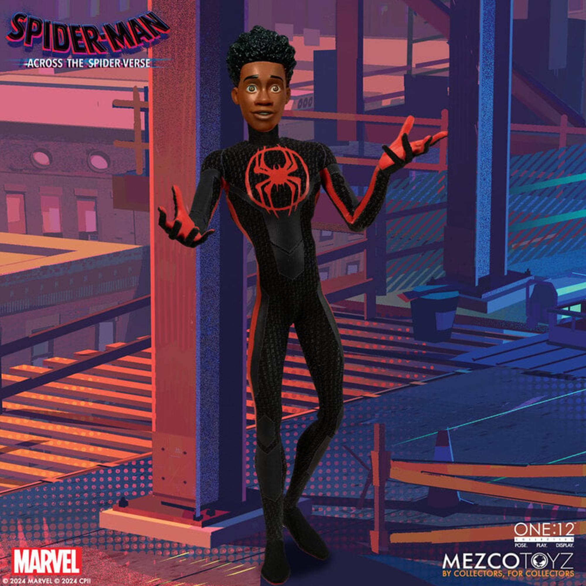 SPIDER-MAN ACROSS THE SPIDER-VERSE  
MARVEL 2024  
CPH ONE:12 POSE PLAT DIGPLAY  
MEZCOTOYZ BY COLLECTORS, FOR COLLECTORS  
62858M