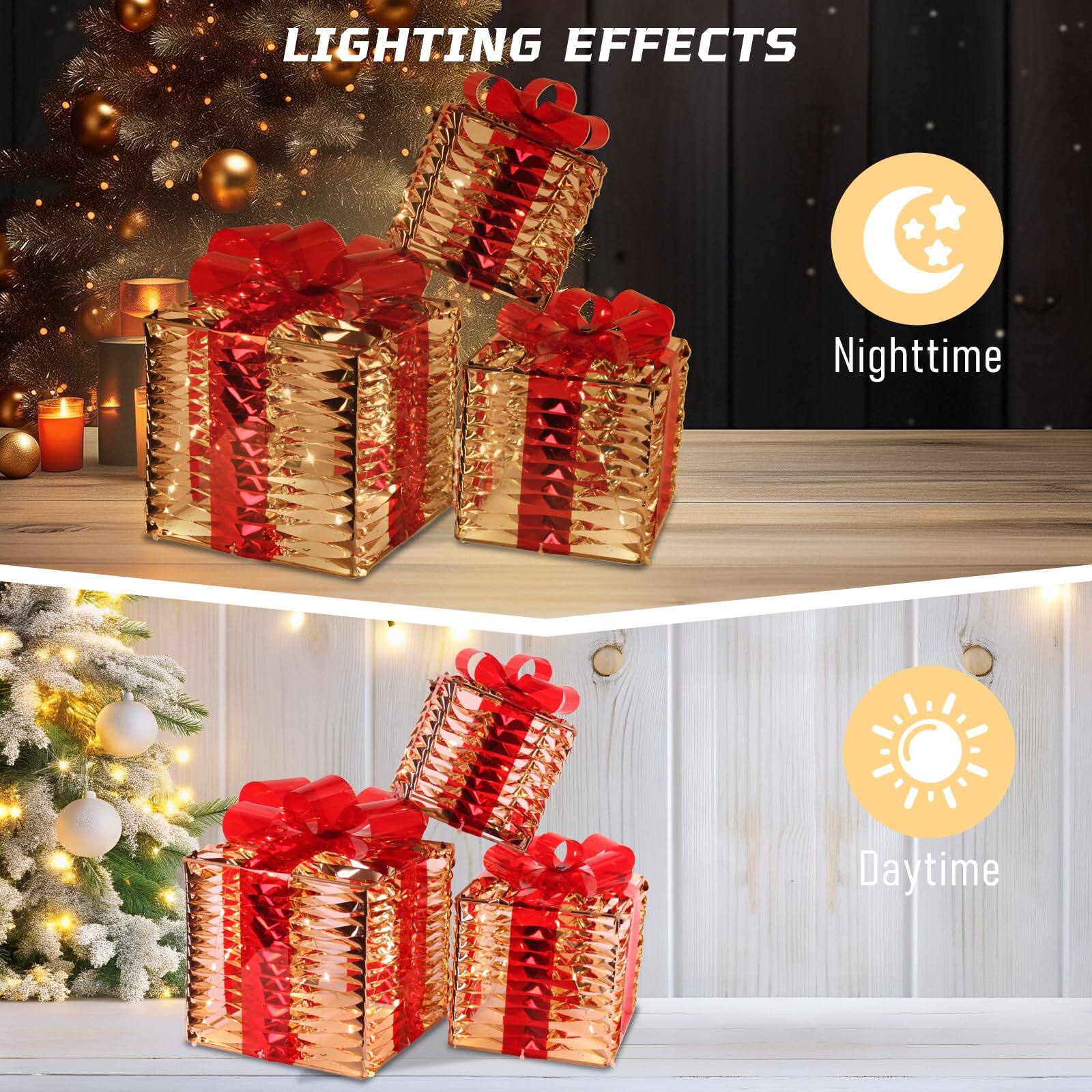 LIGHTING EFFECTS

Nighttime

Daytime