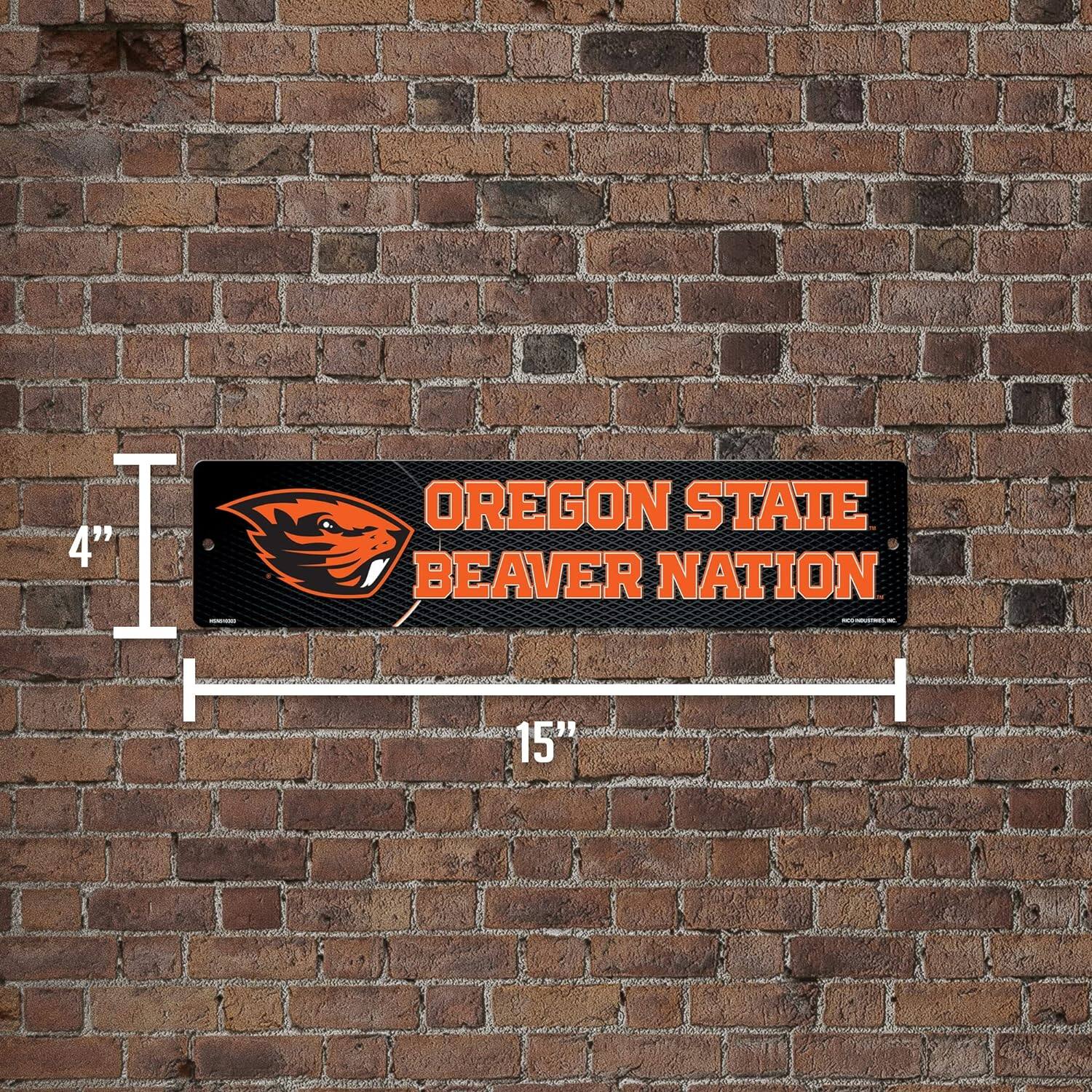 4" x 15" OREGON STATE BEAVER NATION
