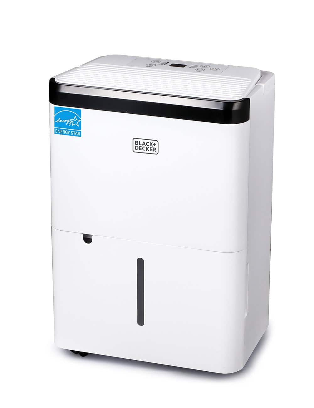 Black+Decker - 1000 Sq. Ft. Dehumidifier For Home, Bedroom And Basement, Up To 9 Pints Per Day - White