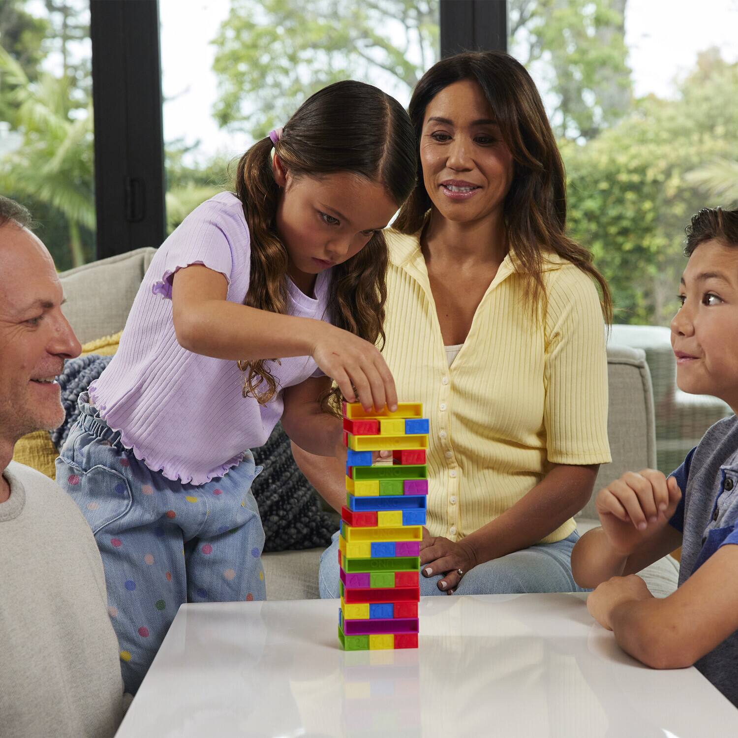 Alt View 4. Mattel - Mattel Games - Uno Stacko Game   - Collectibles - Multicolor.