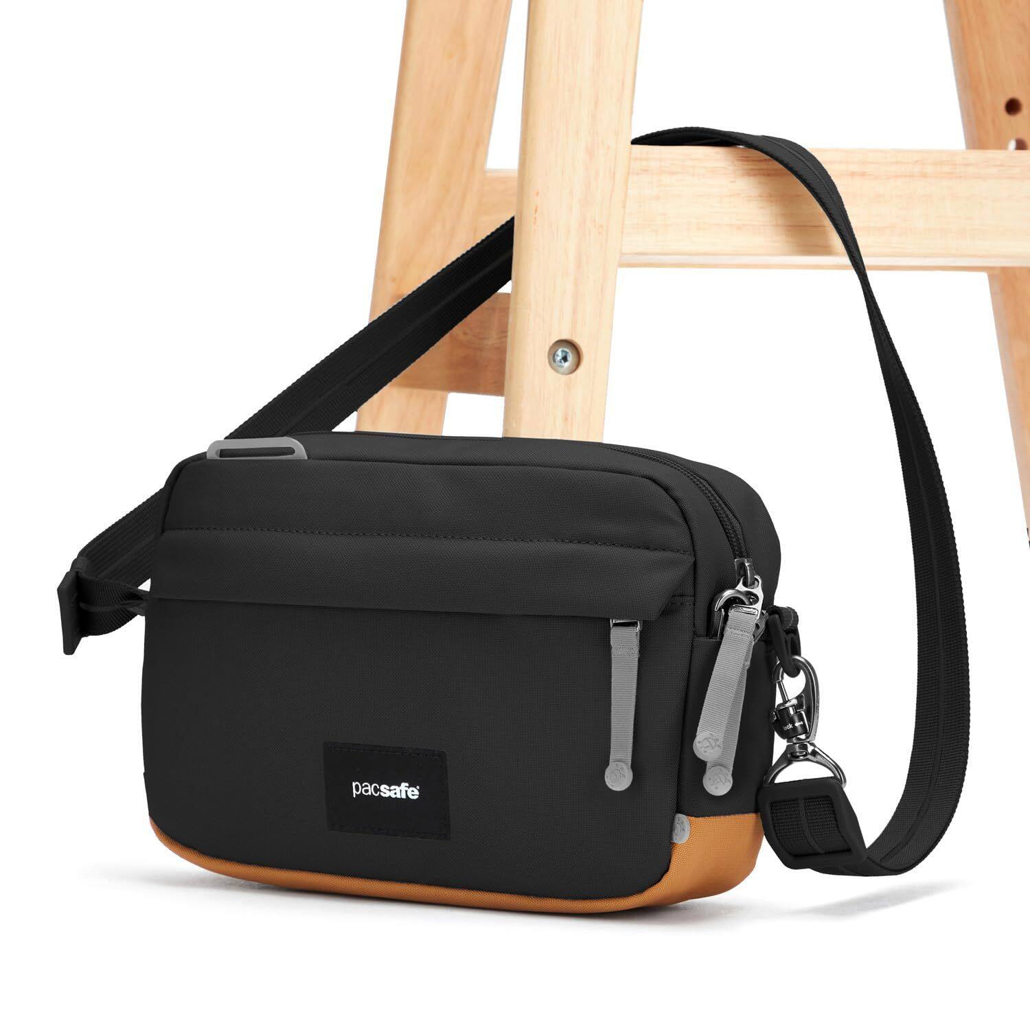 Alt View 2. Pacsafe - GO Crossbody (Jet Black) - Jet Black.