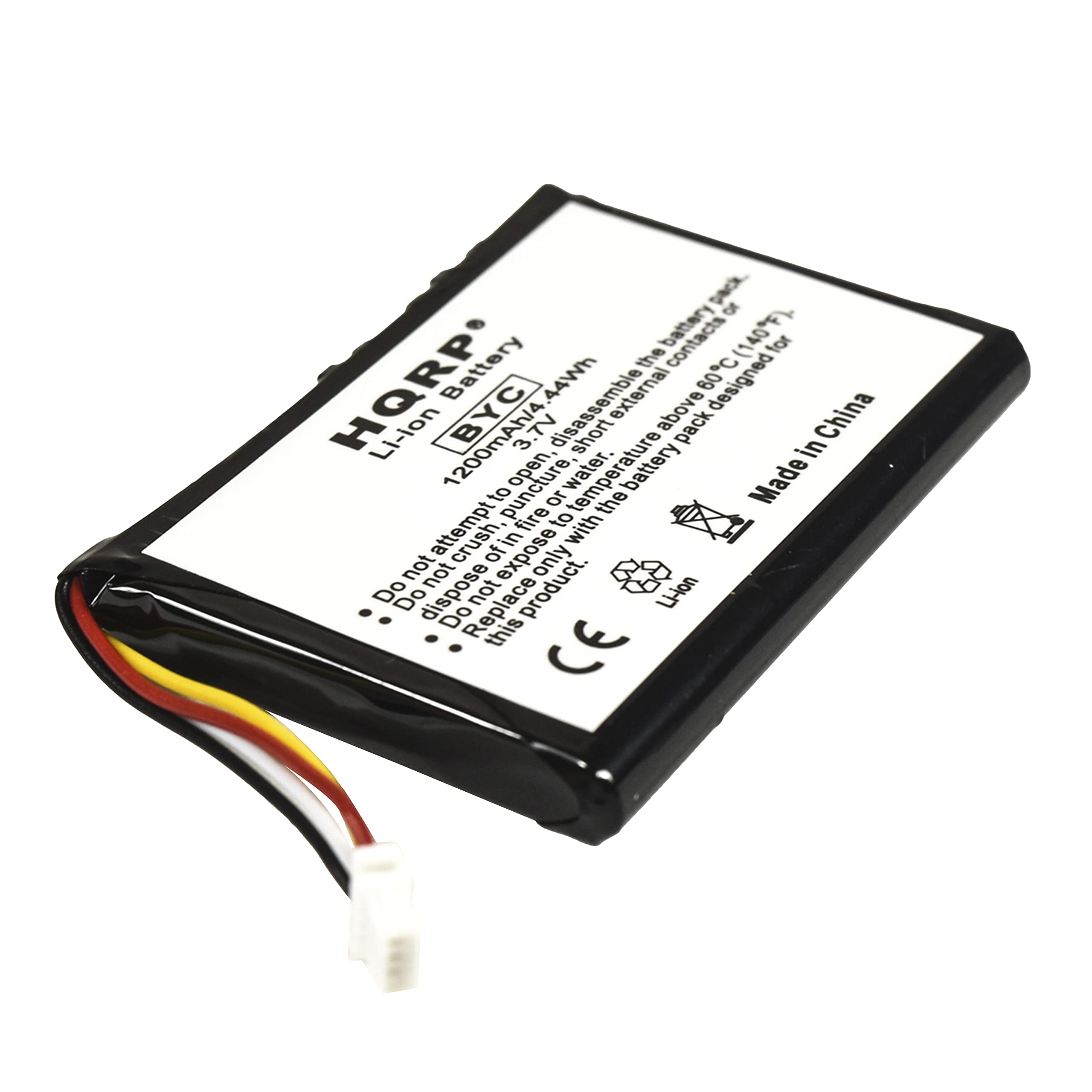 HQRP  
Li-Ion Battery  
1200mAh/4.4Wh  
3.7V  
60C  
Designed in China  

Do not disassemble, puncture, or expose to fire.  
Do not expose to water.  
Do not expose to temperatures above 140°F (60°C) or below 32°F (0°C).  
Do not dispose of in fire.  
Do not attempt to recharge with a charger other than the one provided.  
Do not short the contacts.  
Do not attempt to repair.  
Do not dispose of in water.  
Do not dispose of in fire.  
Do not dispose of in a landfill.  
Do not dispose of in a recycling bin.  
Do not dispose of in a recycling bin.  
Do not dispose of in a recycling bin.  
Do not dispose of in a recycling bin.  
Do not dispose of in a recycling bin.  
Do not dispose of in a recycling bin.  
Do not dispose of in a recycling bin.  
Do not dispose of in a recycling bin.  
Do not dispose of in a recycling bin.  
Do not dispose of in a recycling bin.  
Do not dispose of in a recycling bin.  
Do not dispose of