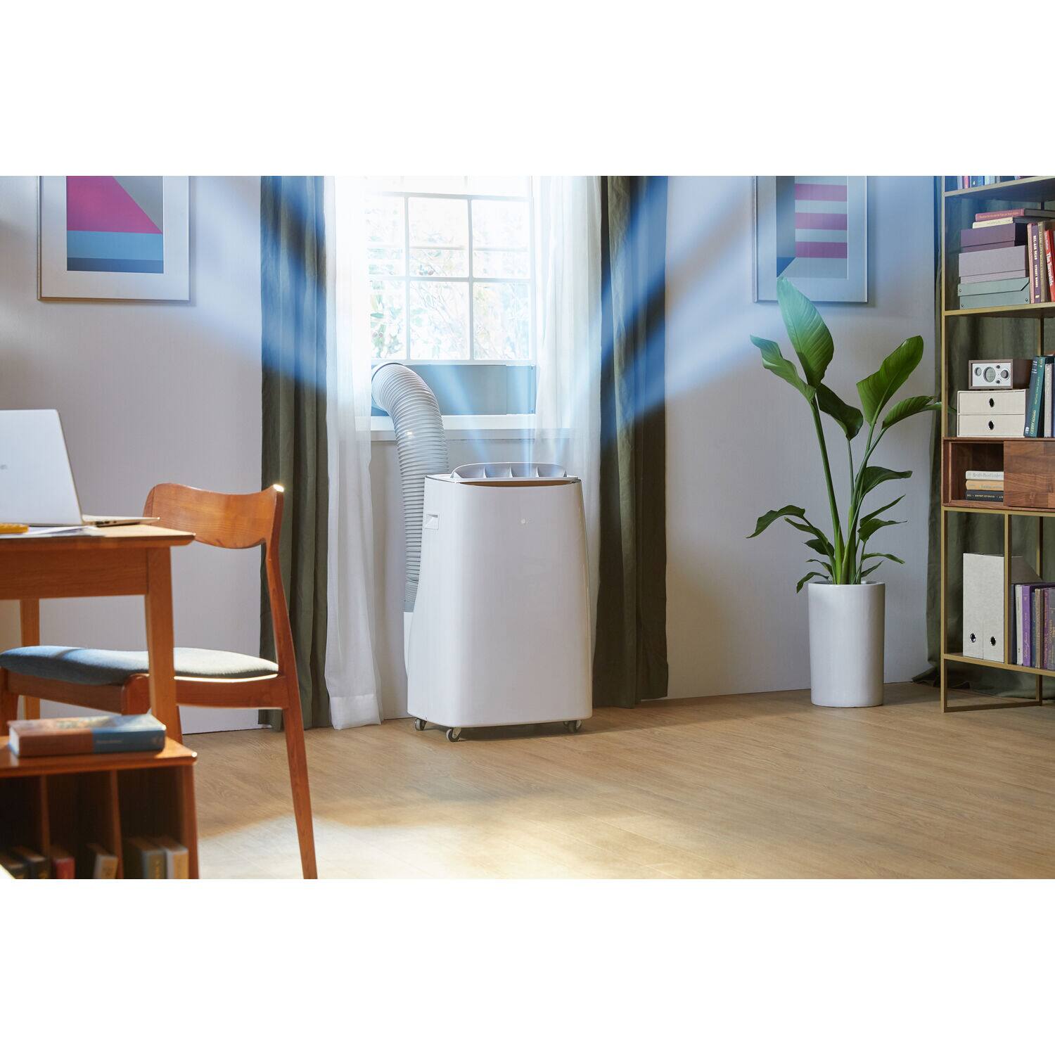 Alt View 15. LG - 10,000 BTU Smart  Portable Air Conditioner - White.