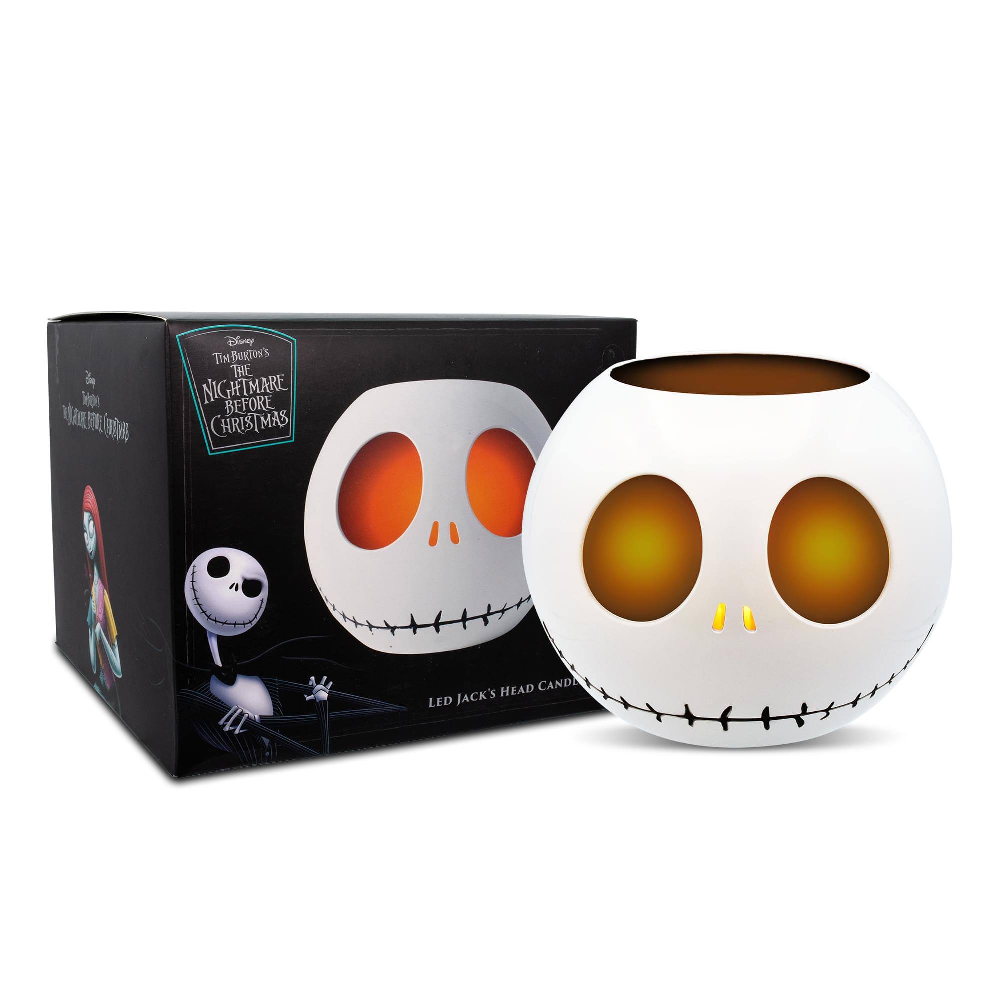 Disney Tim Burton's The Nightmare Before Christmas LED Jack's Head Candle