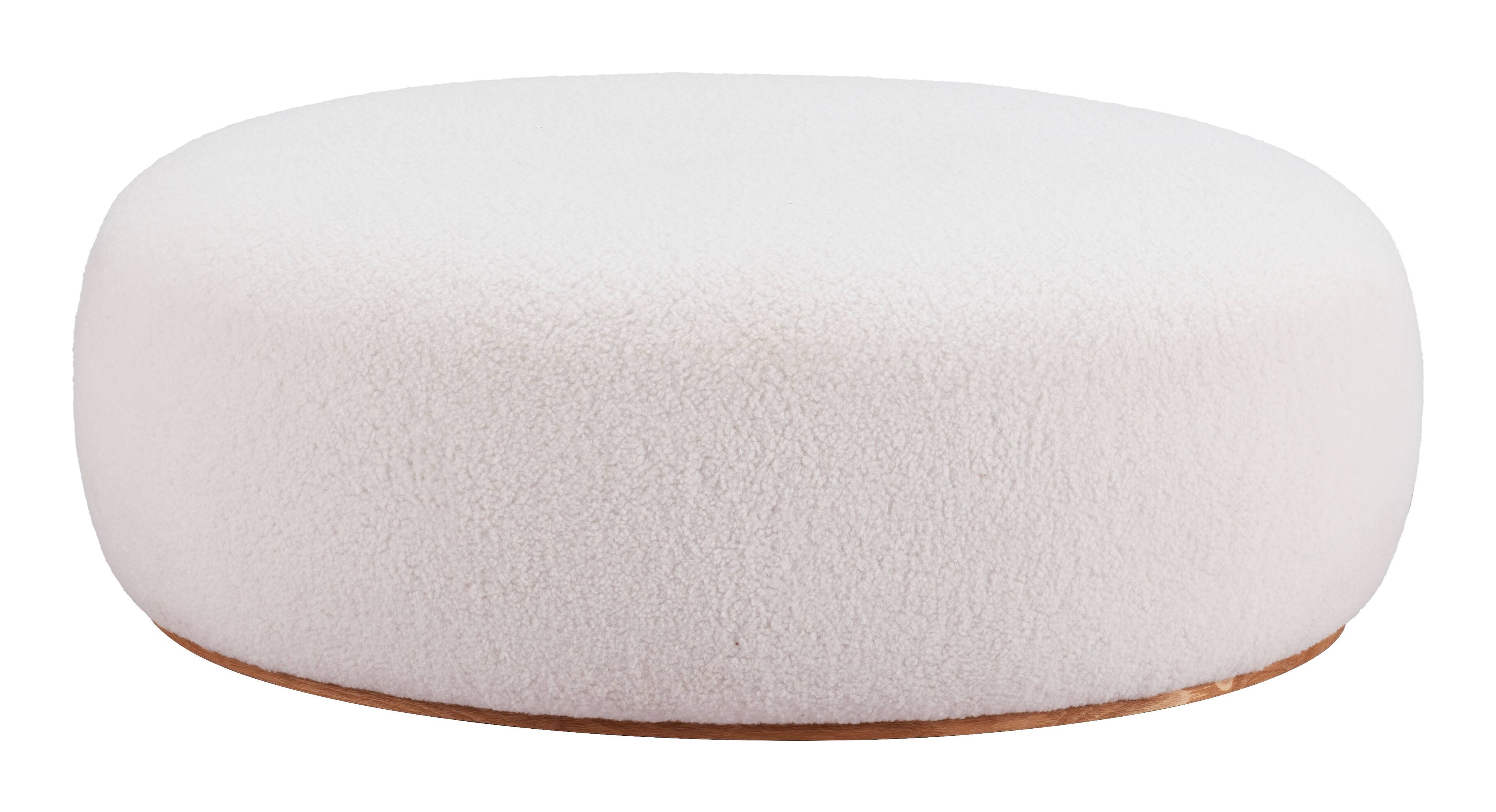 Alt View 1. Hivvago - Amber Ottoman Cream - Cream.