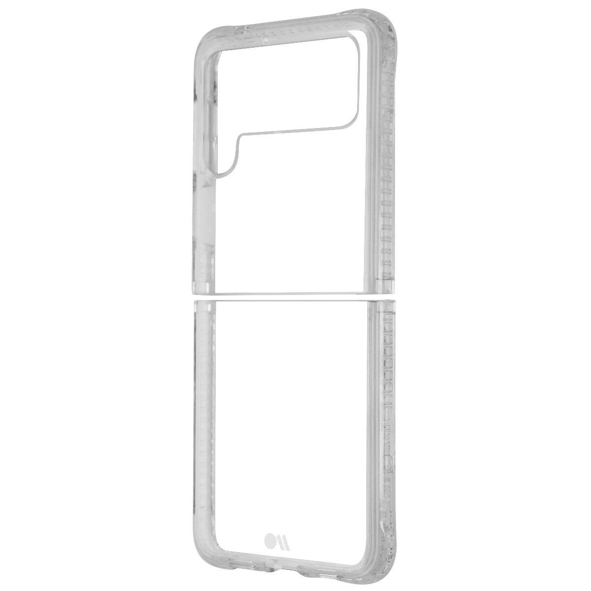 Front. Case-Mate - Case-Mate - Tough Plus - Case for Samsung Galaxy Z Flip 3 5G - 6.5 inch - Clear - Clear.