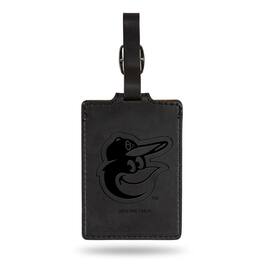 Jardine - Baltimore Orioles Ultra Suede Luggage Tag - Black