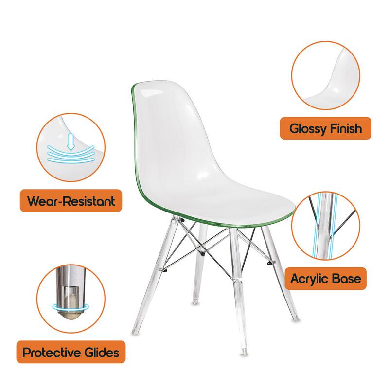 Glossy Finish  
Wear-Resistant  
Acrylic Base  
Protective Glides