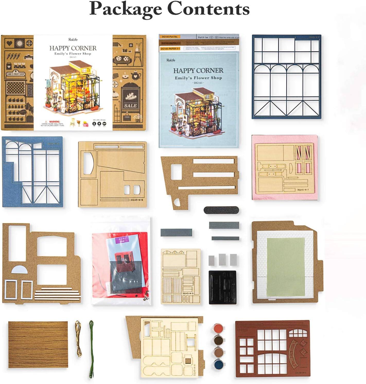 Package Contents  
Rolife PWS HAPPY CORNER Emily's Flower Shop  
8014-2A7ERA  
Rolife AA HAPPY CORNER Emily's Flower Shop  
D/1AS SALE - NAS