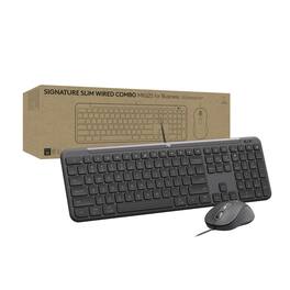 Logitech - Signature Slim Wired Combo MK625 - USB-C Keyboard & Mouse, Multi-OS, SmartWheel - Graphite