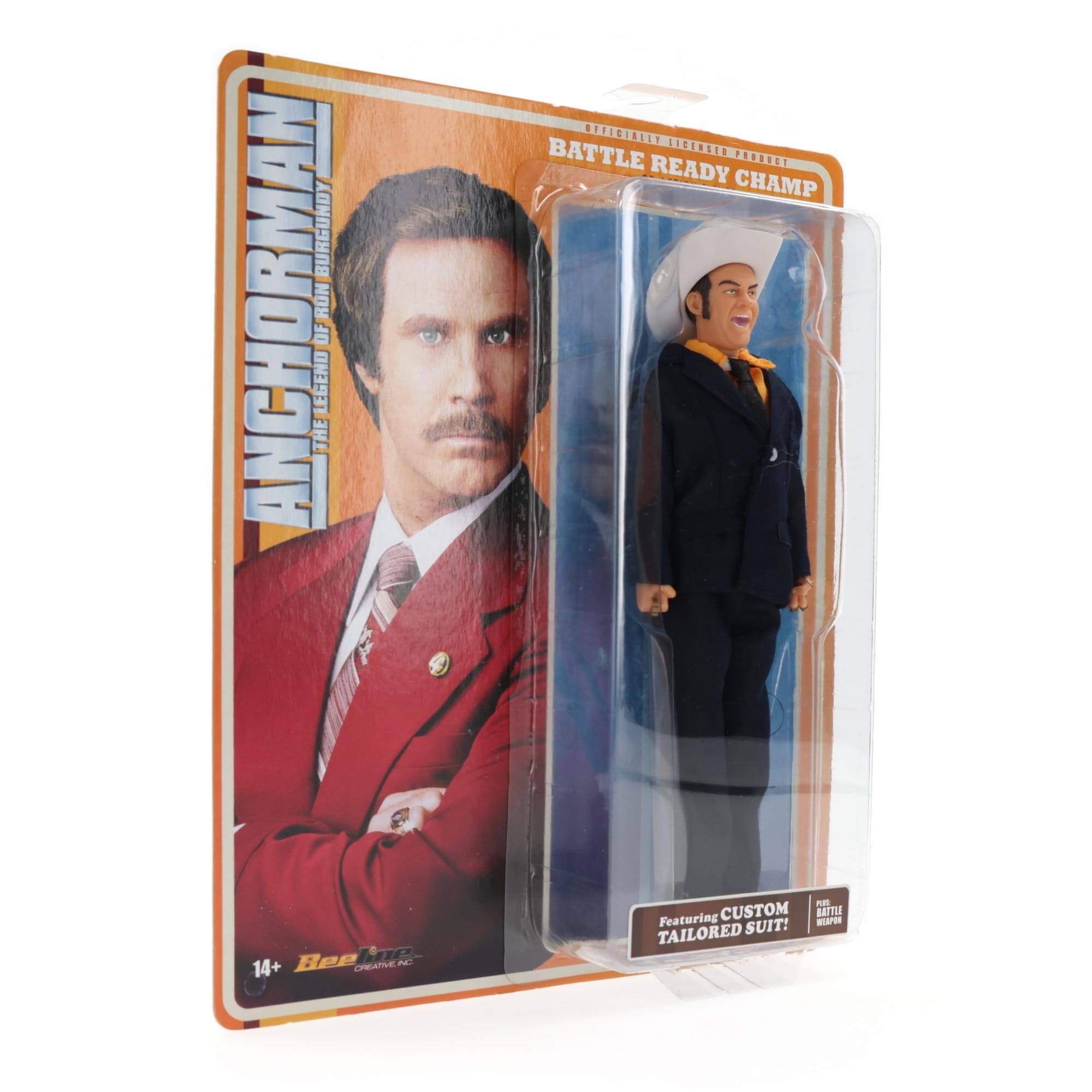 Anchorman: The Legend of Ron Burgundy  
Battle Ready Champ  
118E85E88888e JEGENSEN  
Produced by Bee Line  
14+  
Featuring Custom Tailored Suit!