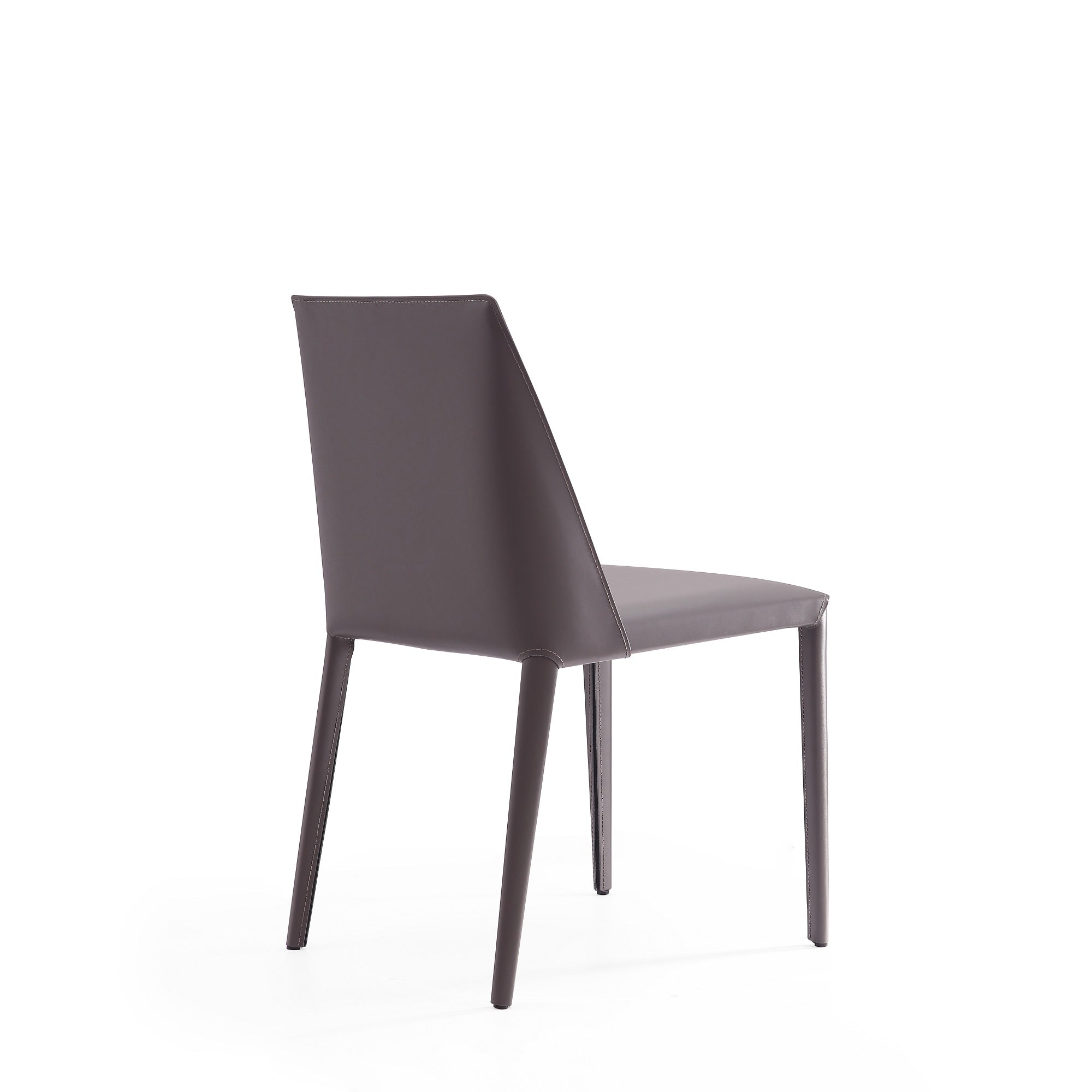 Alt View 3. Manhattan Comfort - Paris Modern Vegan Leather Dining Chair - Set of 2 - Gray.