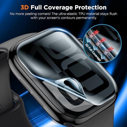 3D Full Coverage Protection  
No more peeling corners! The ultra-elastic TPU material stays flush with your screen's contours permanently.