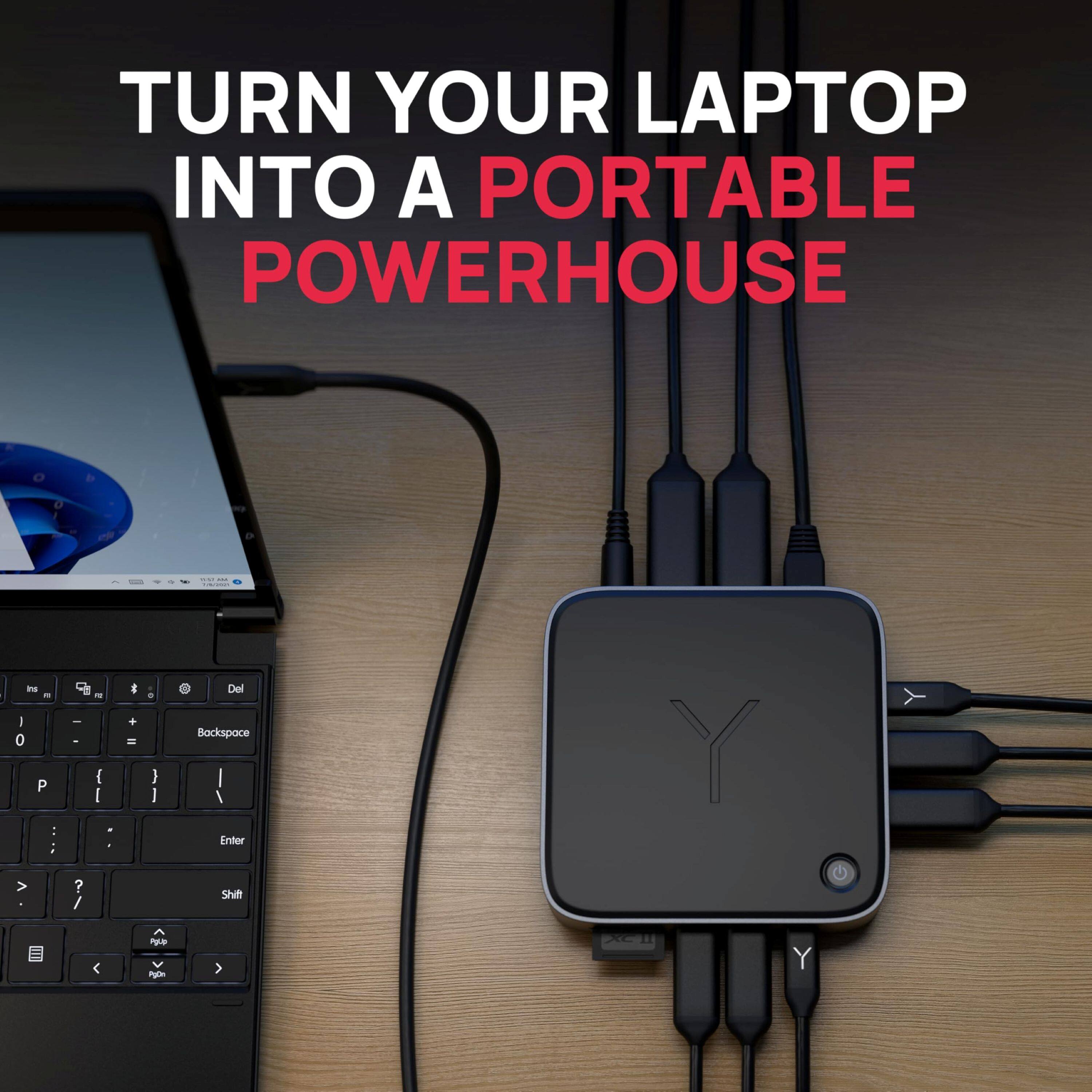 Turn your laptop into a portable powerhouse.