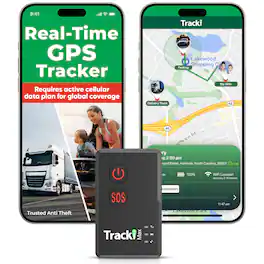 Tracki - Max GPS Tracker for Vehicles – Magnetic Waterproof LTE 4G Car Tracker, Strong 1950 mAh Battery Up to 1.5 Months - Black