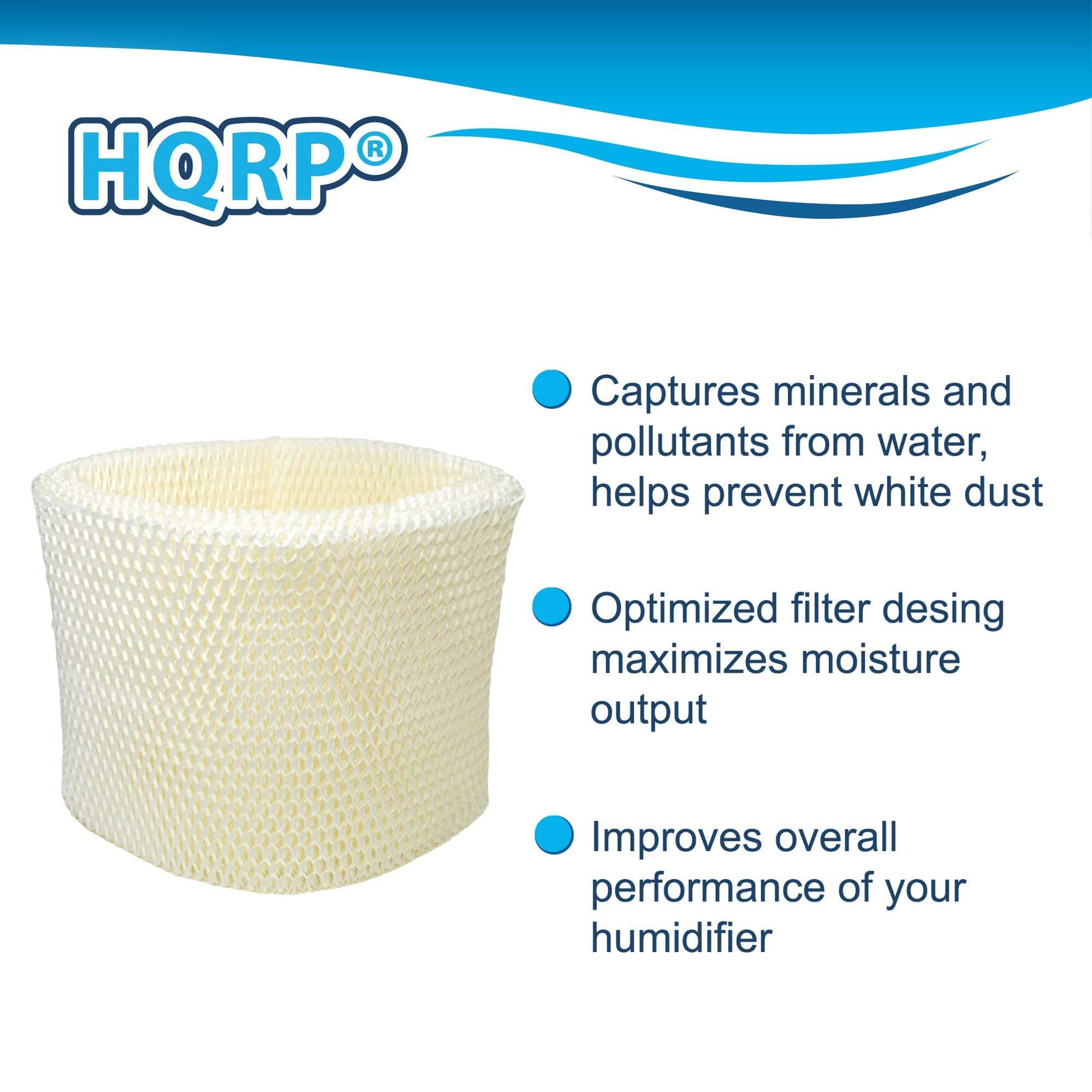 HQRP®

- Captures minerals and pollutants from water, helps prevent white dust
- Optimized filter design maximizes moisture output
- Improves overall performance of your humidifier