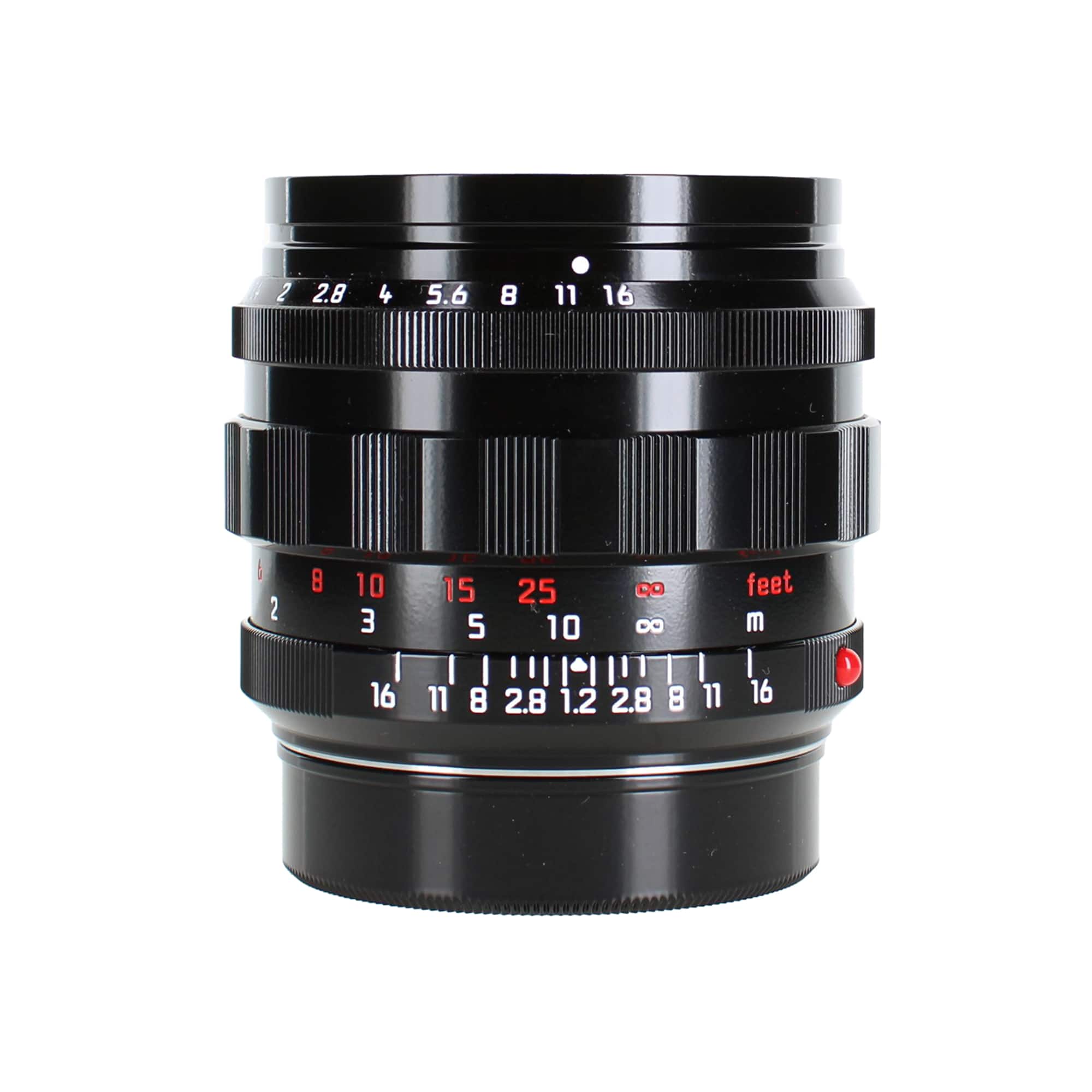 Leica - Noctilux-M 50mm f/1.2 ASPH. Lens (Glossy Black) - Black