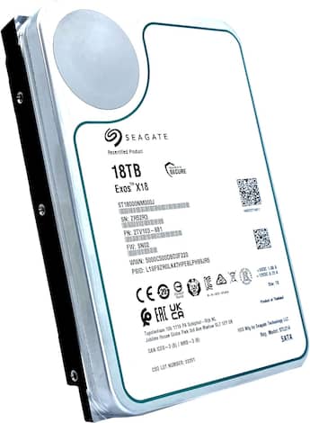 Seagate 18TB Exos X18 7200 RPM SATA 6Gb/s 256MB Cache 3.5 Inch Seagate 18TB Exos X18 7200 RPM SATA 6Gb/s 256MB Cache 3.5 Inch