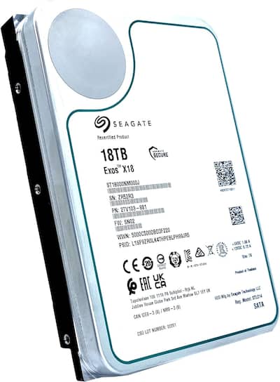 Seagate 18TB Exos X18 7200 RPM SATA 6Gb/s 256MB Cache 3.5 Inch Seagate 18TB Exos X18 7200 RPM SATA 6Gb/s 256MB Cache 3.5 Inch