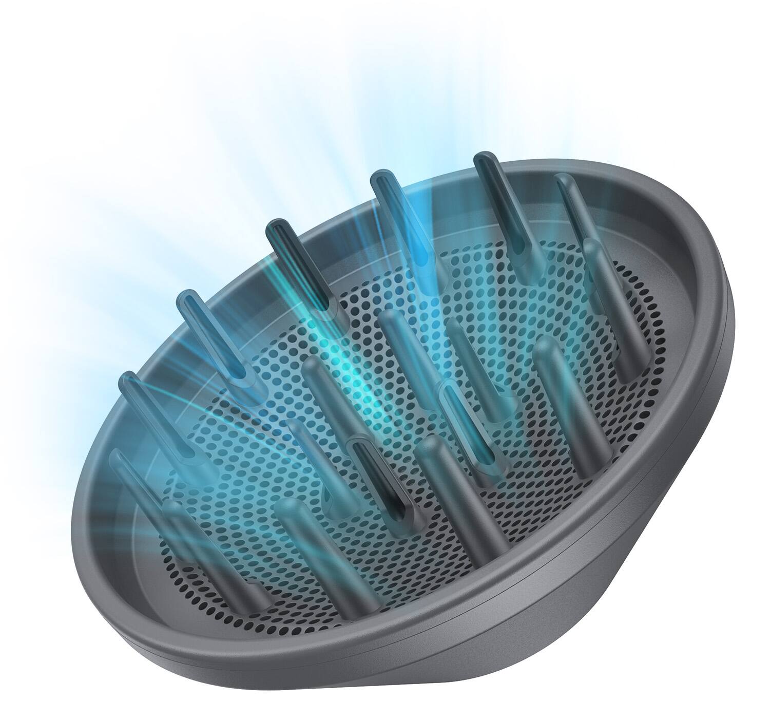 Alt View 1. Loheer - Premium Magnetic Hair Dryer Diffuser - 360° Rotation & Even Heat Dissipation for Frizz-Free Curls.