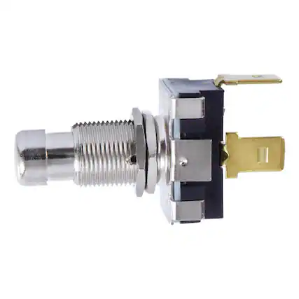 Front. Jandorf - Jandorf 15 amps Single Pole Push Button Power Tool Switch Silver 1 pk - Silver.