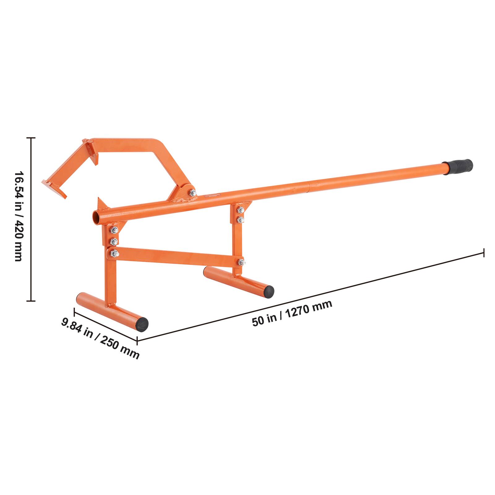 16.54 in / 420 mm  
9.84 in / 250 mm  
50 in / 1270 mm