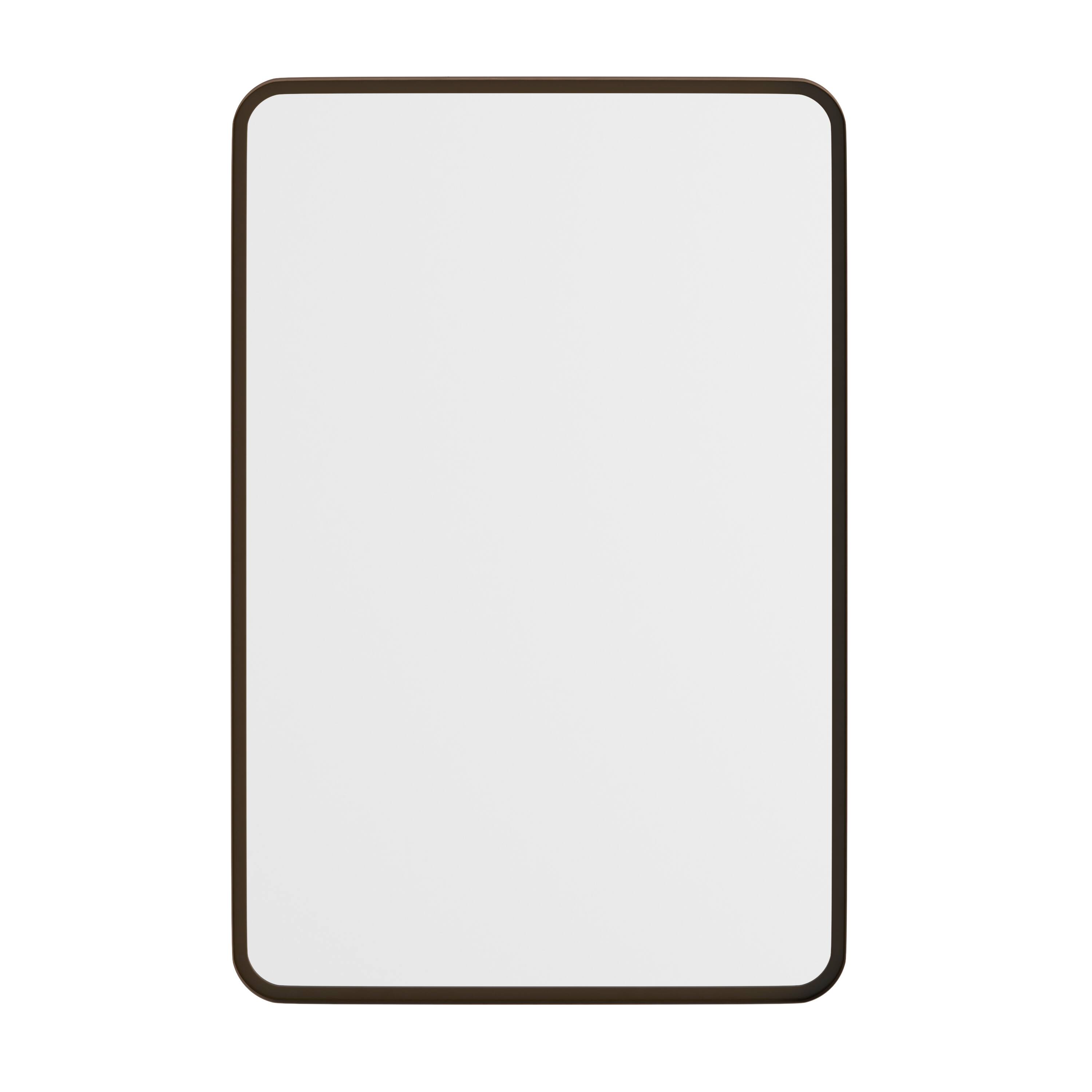 Alt View 9. Emma + Oliver - Afsin Wall Mirror with Silver Backed Glass for Clarity for Entryways, Bathrooms & More - Brushed Bronze.