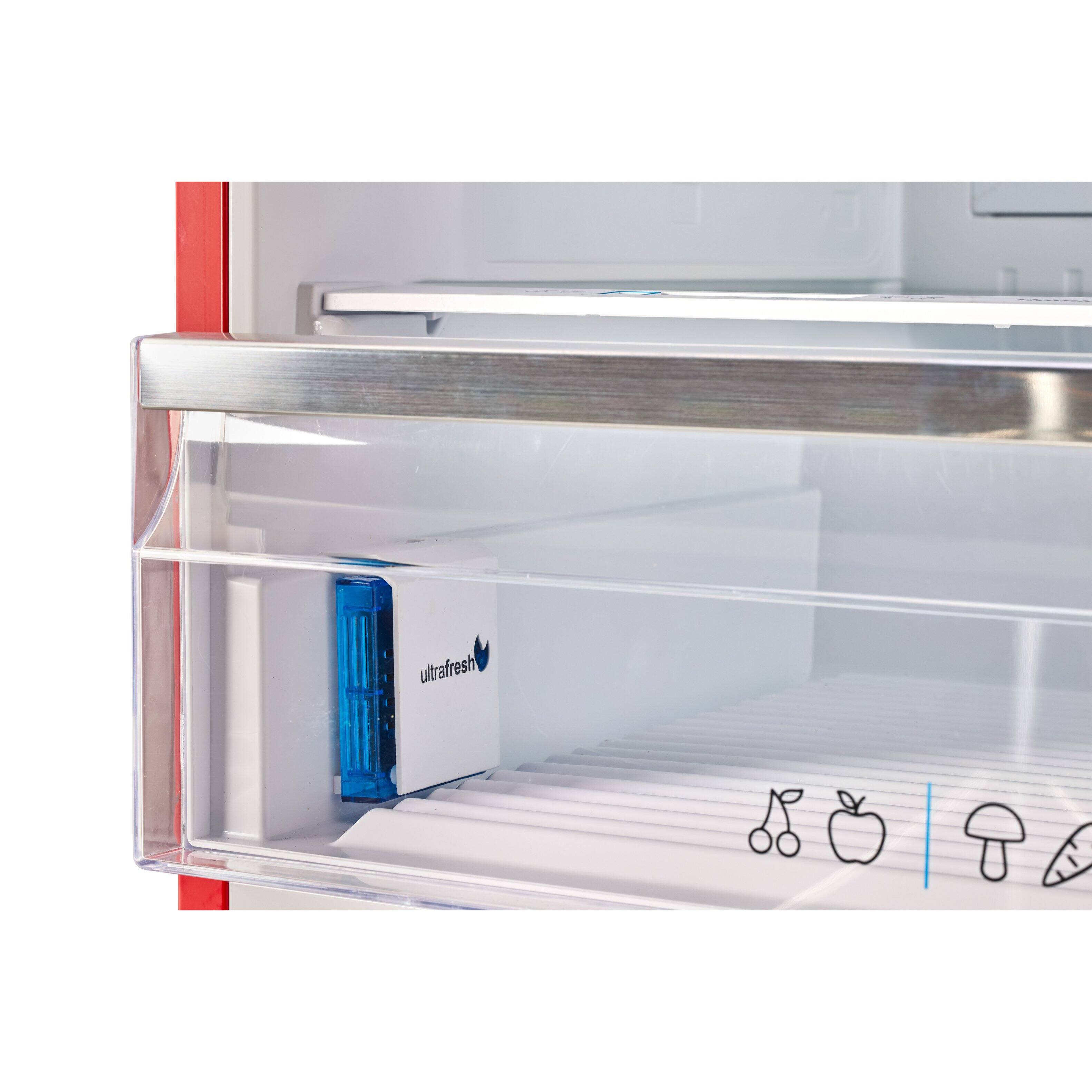 Alt View 4. Unique Appliances - 28 in. Wide Classic Retro 16.7 cu.ft Bottom Freezer Counter Depth Refrigerator - Candy Apple Red.
