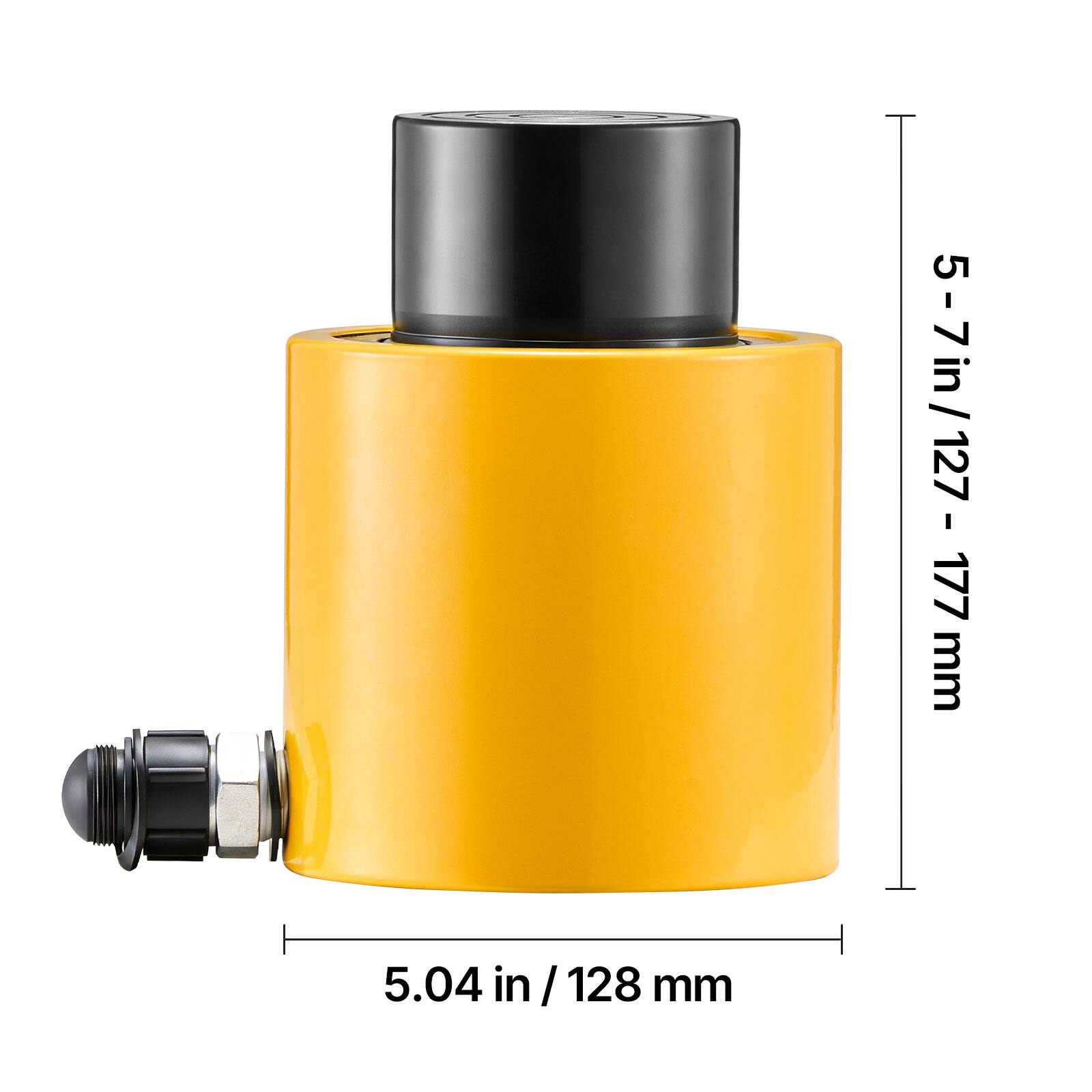 5 - 7 in / 127 - 177 mm  
5.04 in / 128 mm