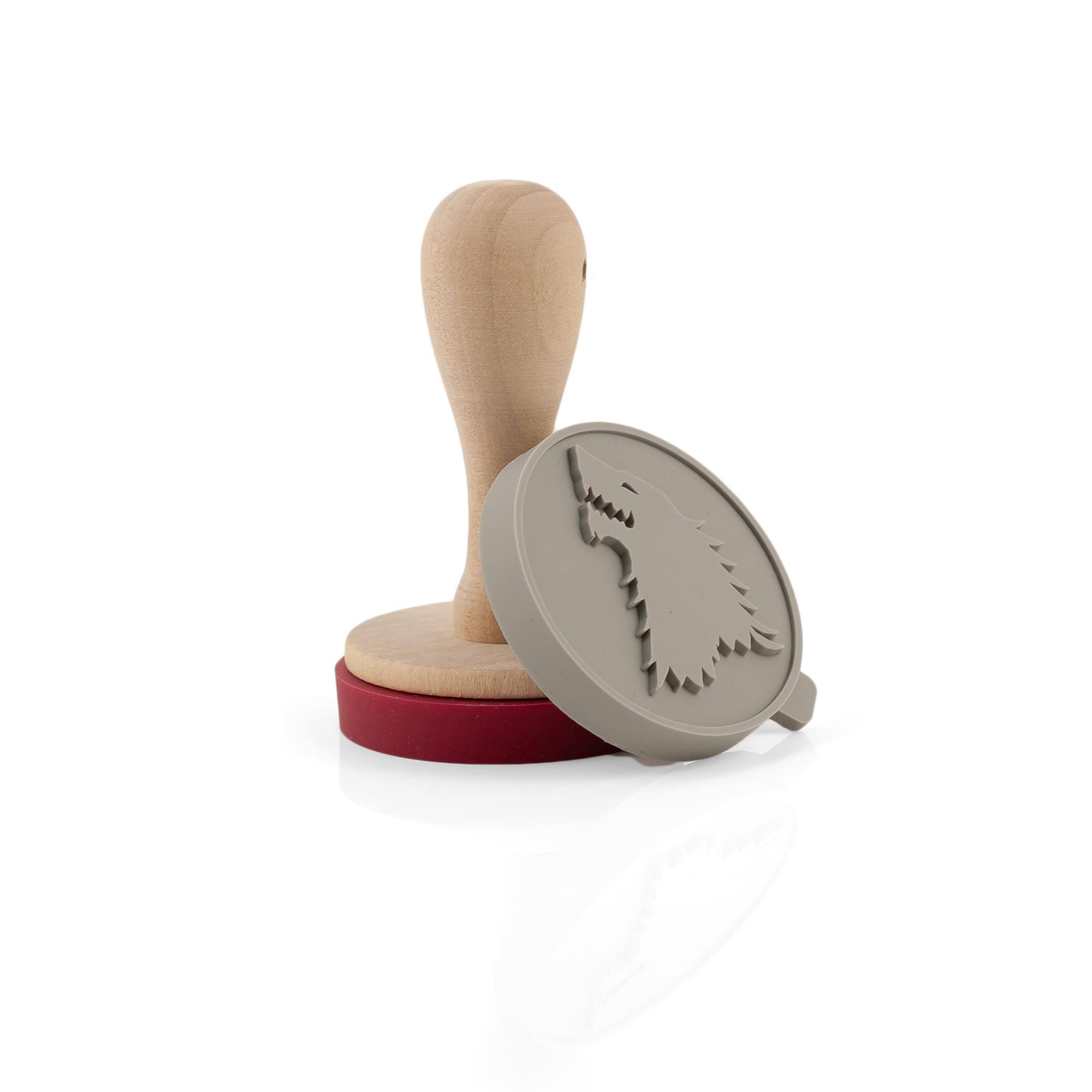 Alt View 2. Nerd Block - Game Of Thrones Silicone Cookie Stamps | Dire Wolf & Dragon Stamps | Set Of 2 - Red.