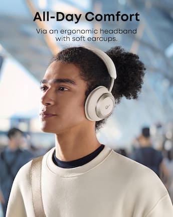 Soundcore by Anker Space One Pro True Wireless Over the Ear Noise Soundcore by Anker Space One Pro True Wireless Over the Ear Noise