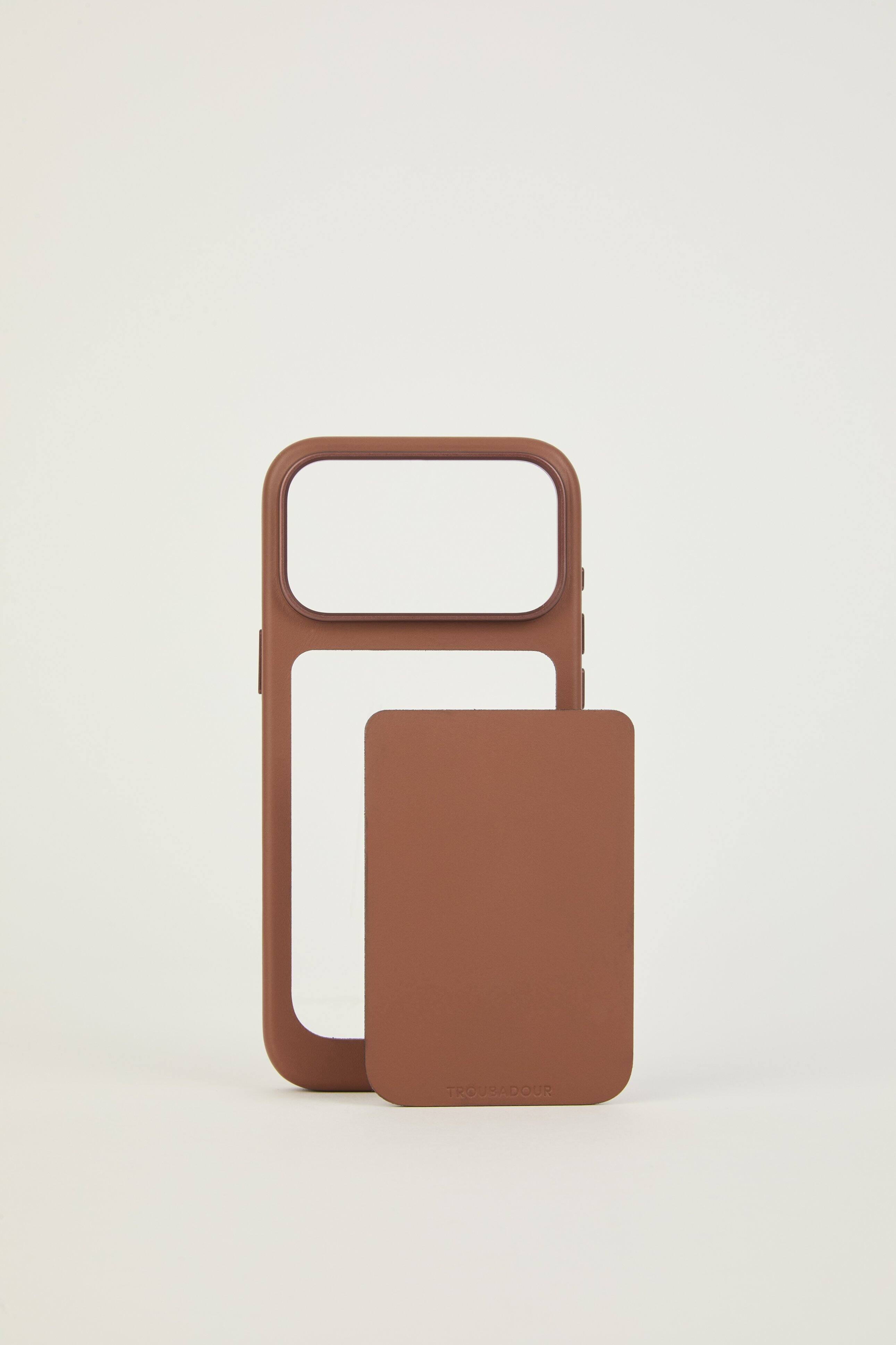 Back. Troubadour - iPhone 18 Pro Max Modular Leather Case - Tan.