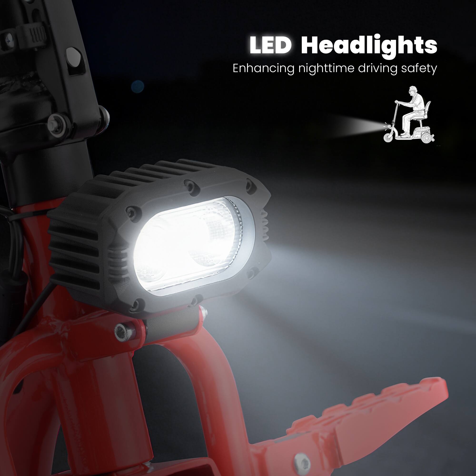 LED Headlights  
Enhancing nighttime driving safety