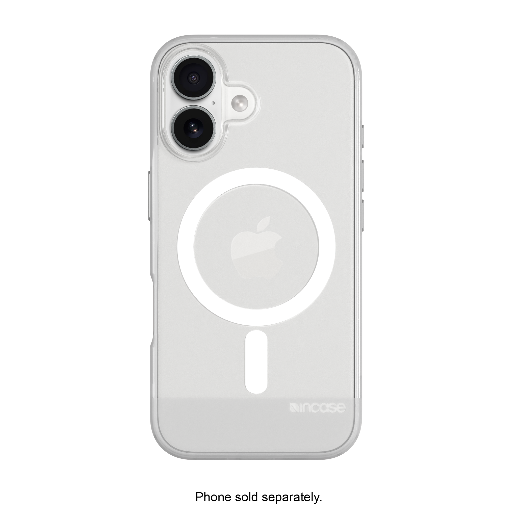 Front. Incase - Slim Case with MagSafe for Apple iPhone 16 - Clear.