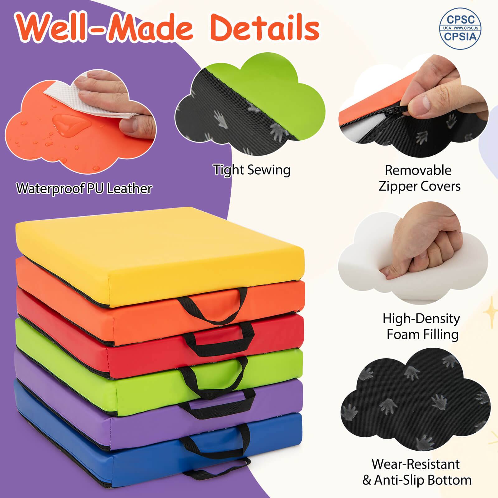 Well-Made Details

- Waterproof PU Leather
- Tight Sewing
- Removable Zipper Covers
- High-Density Foam Filling
- Wear-Resistant & Anti-Slip Bottom

CPSC USA
CPSIA