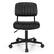 Alt View 17. Costway - PU Leather Adjustable Swivel Office Chair with Backrest (Set of 2) - Black.