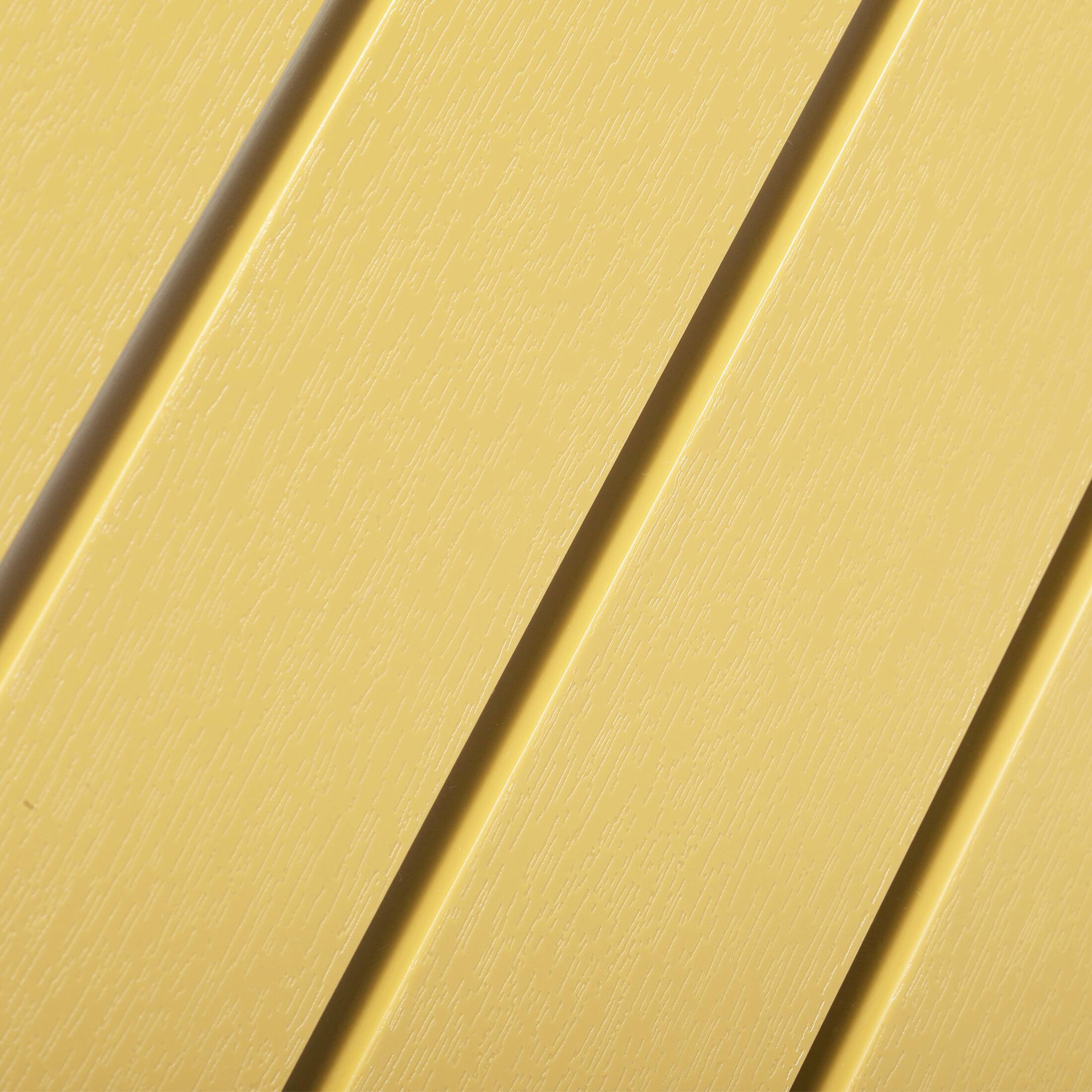 Alt View 4. WestinTrends - WestinTrends Playa 31.5" Iron Metal Frame Outdoor Square Patio Dining Table - Yellow.