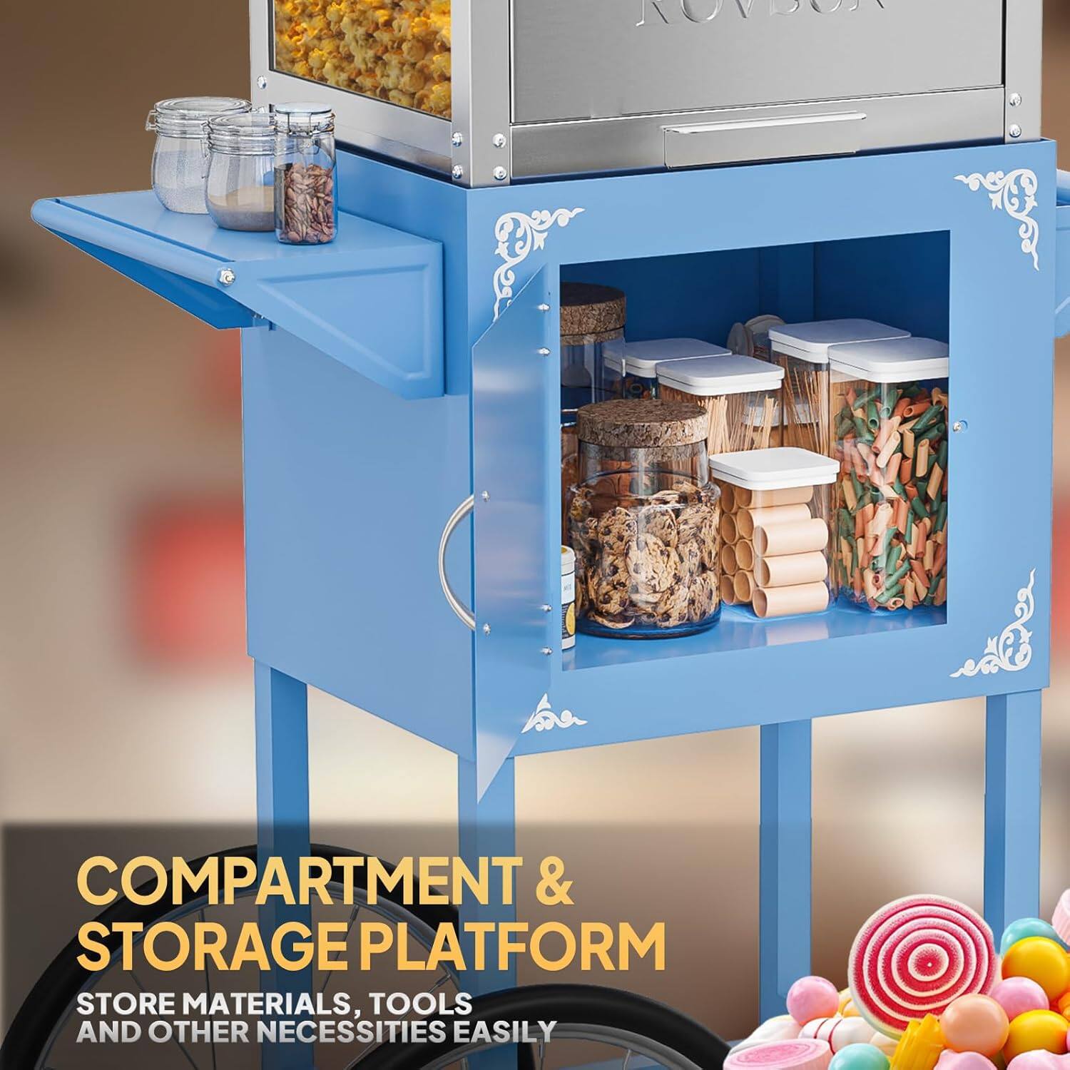COMPARTMENT & STORAGE PLATFORM  
STORE MATERIALS, TOOLS AND OTHER NECESSITIES EASILY