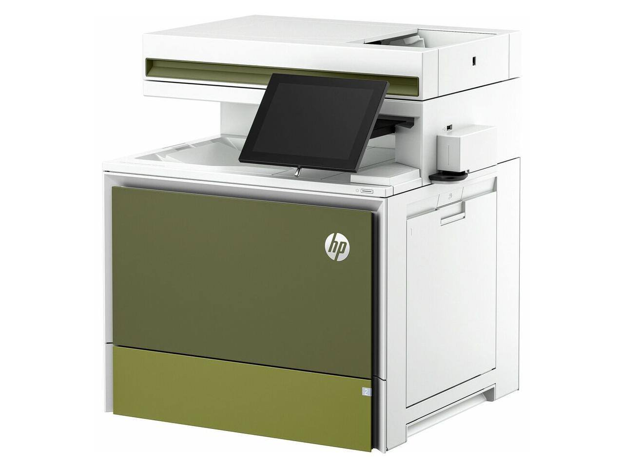 Front. HP - HP LaserJet Enterprise 5800f Wired Laser Multifunction Printer  6QN30A#BGJ - Blue.