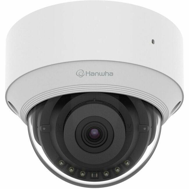 Front. Samsung - Wisenet QND-C8013R 5 Megapixel Indoor Network Camera - Color - Dome - White - TAA Compliant - 82.02 ft Infrared Night - White.