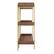 Alt View 19. Martha Stewart - Emmett Display Bookcase with Vertical Steel Posts - Walnut Wood Grain/Polished Brass Frame.