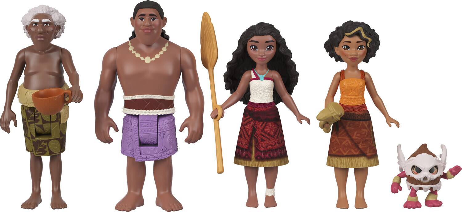 Alt View 3. Mattel - Mattel - Disney Moana 2 Moana's Canoe Crew Multipack   - Collectibles - Multicolor.